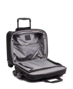 Tumi ALPHA Deluxe 4 Wheeled Laptop Case Brief BLACK -Tumi 117158 1041 hi res alt3 4