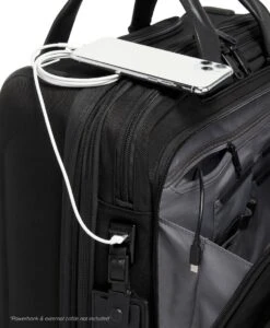 Tumi ALPHA Deluxe 4 Wheeled Laptop Case Brief BLACK -Tumi 117158 1041 hi res alt4 5