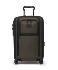 Tumi ALPHA International Dual Access 4 Wheeled Carry On OLIVE NIGHT