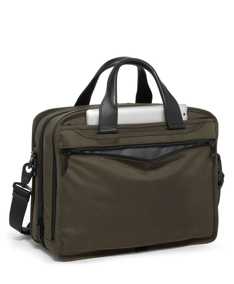 Tumi ALPHA Expandable Organizer Laptop Brief OLIVE NIGHT 6 Tumi ALPHA Expandable Organizer Laptop Brief OLIVE NIGHT - Image 4