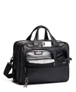 Tumi ALPHA Expandable Organizer Laptop Brief BLACK 11 Tumi ALPHA Expandable Organizer Laptop Brief BLACK -Tumi 117321 1041 hi res alt2 3