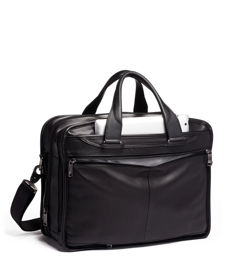 Tumi ALPHA Expandable Organizer Laptop Brief BLACK 7 Tumi ALPHA Expandable Organizer Laptop Brief BLACK - Image 5