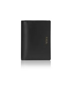 Tumi NASSAU Gusseted Card Case BLACK SMOOTH