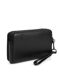 Tumi NASSAU Triple Zip Clutch BLACK SMOOTH 10 Tumi NASSAU Triple Zip Clutch BLACK SMOOTH -Tumi 130422 T060 hi res alt3 4