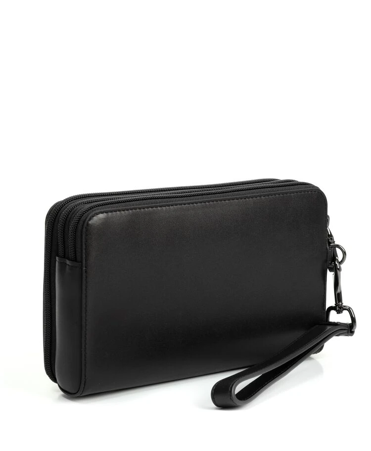 Tumi NASSAU Triple Zip Clutch BLACK SMOOTH 6 Tumi NASSAU Triple Zip Clutch BLACK SMOOTH - Image 4