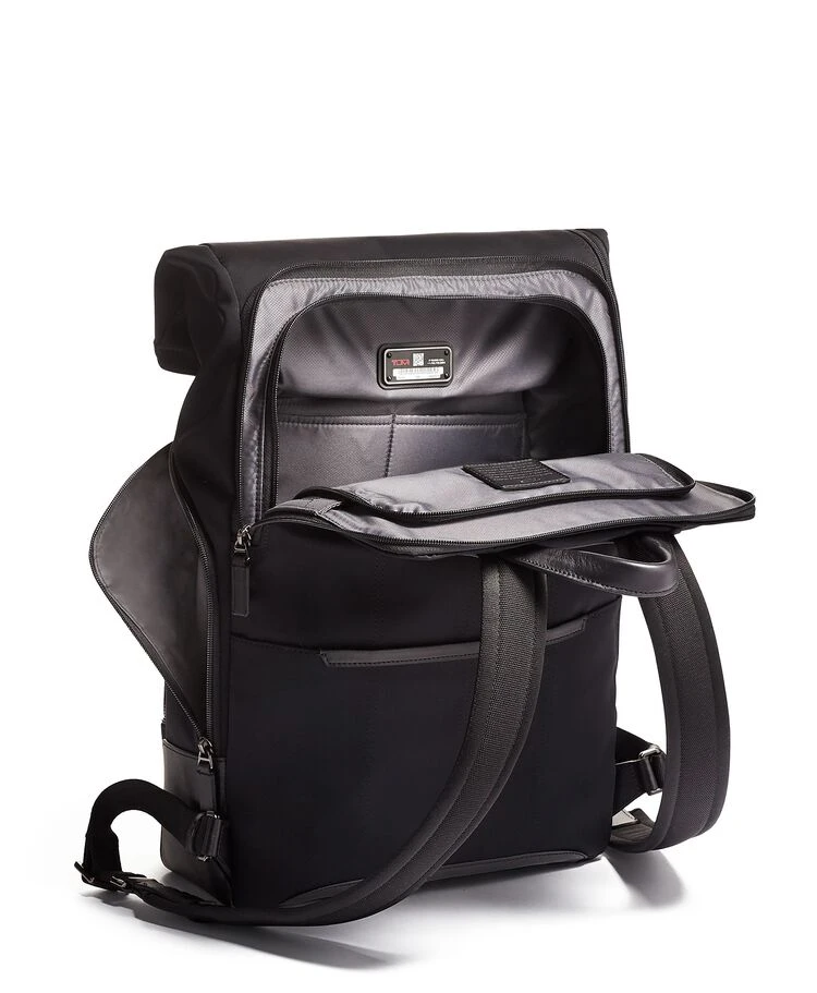 Tumi HARRISON Osborn Roll Top Backpack BLACK 6 Tumi HARRISON Osborn Roll Top Backpack BLACK - Image 4