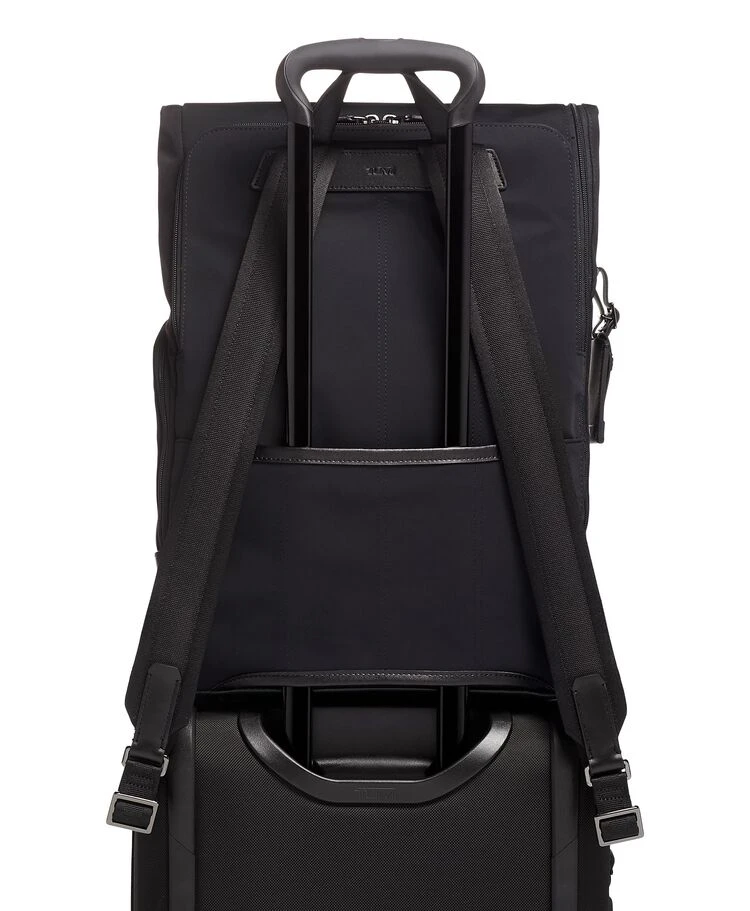 Tumi HARRISON Osborn Roll Top Backpack BLACK 8 Tumi HARRISON Osborn Roll Top Backpack BLACK - Image 6