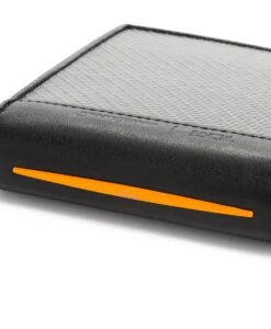 TUMI I MCLAREN Global Double Billfold CARBON/PAPAYA -Tumi 140120 9546 hi res alt3 4