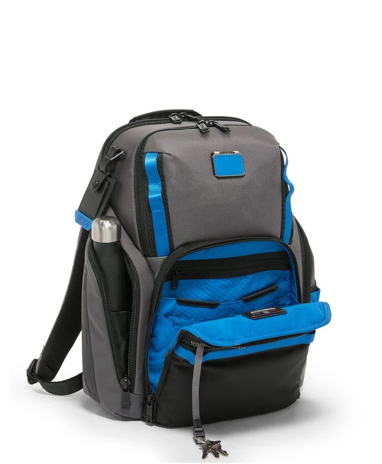 Tumi ALPHA BRAVO Search Backpack GREY/BLUE 5 Tumi ALPHA BRAVO Search Backpack GREY/BLUE - Image 3