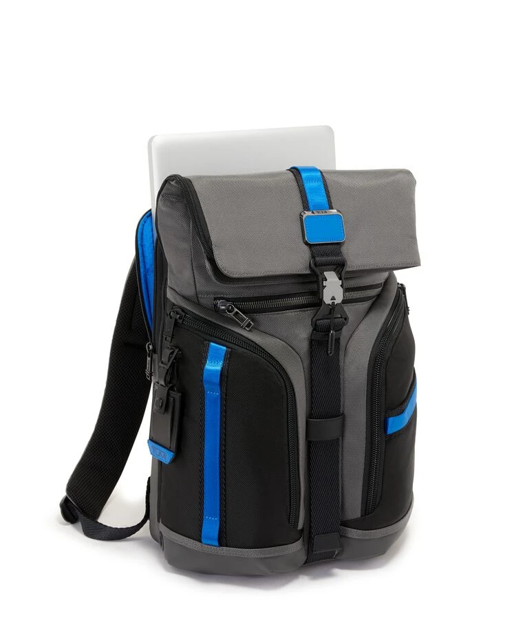 Tumi ALPHA BRAVO Logistics Backpack GREY/BLUE 5 Tumi ALPHA BRAVO Logistics Backpack GREY/BLUE - Image 3