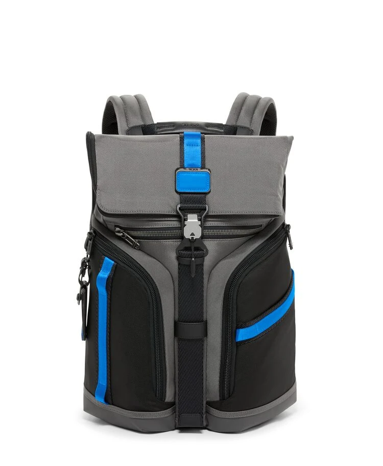 Tumi ALPHA BRAVO Logistics Backpack GREY/BLUE 3 Tumi ALPHA BRAVO Logistics Backpack GREY/BLUE