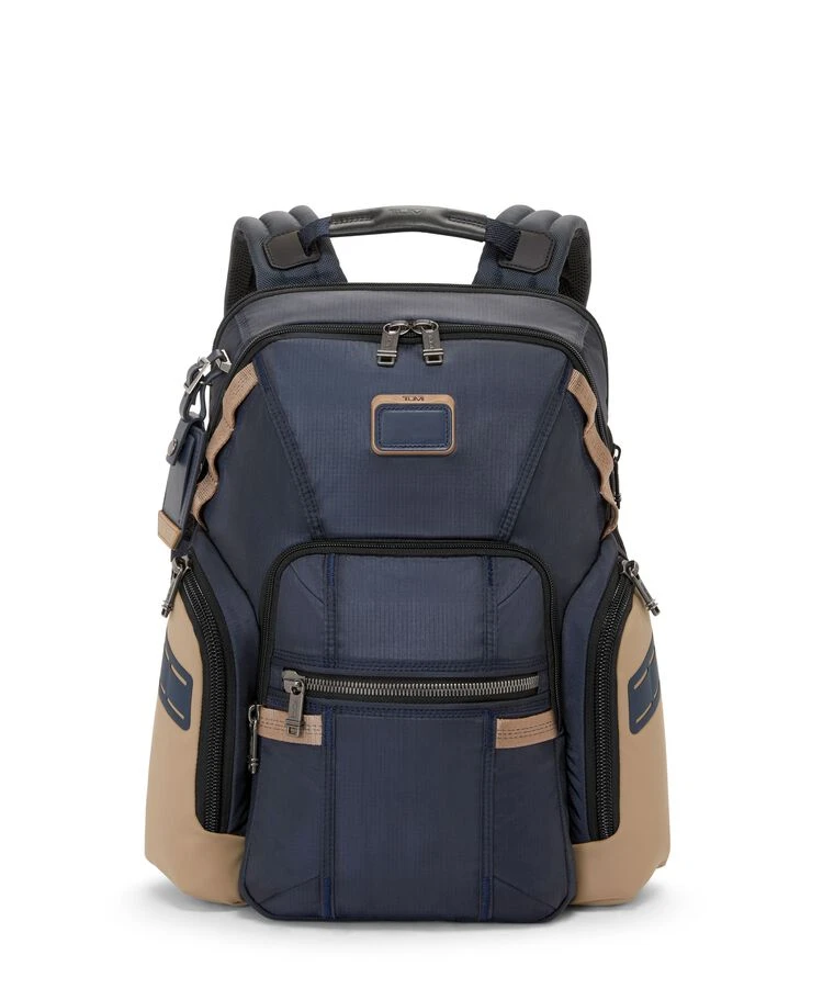 Tumi ALPHA BRAVO Navigation Backpack MIDNIGHT NAVY/KHAKI 3 Tumi ALPHA BRAVO Navigation Backpack MIDNIGHT NAVY/KHAKI
