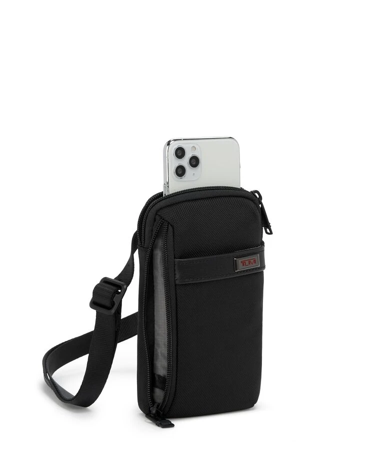 Tumi ALPHA Small Crossbody Pouch BLACK 4 Tumi ALPHA Small Crossbody Pouch BLACK - Image 2