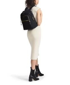 Tumi VOYAGEUR Halsey Backpack BLACK/GOLD -Tumi 146567 2693 hi res alt7 8