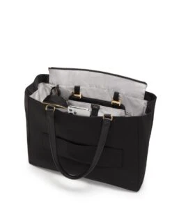 Tumi VOYAGEUR Valetta Large Tote BLACK/GOLD -Tumi 146570 2693 hi res alt2 3