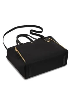 Tumi VOYAGEUR Valetta Large Tote BLACK/GOLD -Tumi 146570 2693 hi res alt3 4