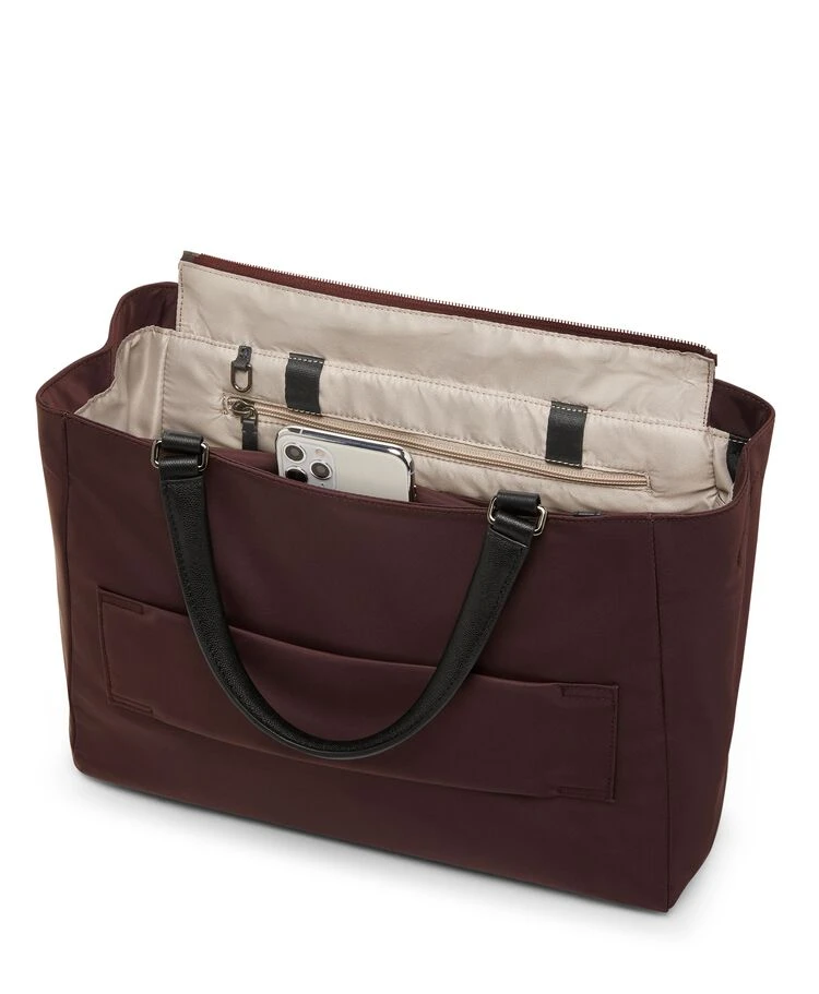 Tumi VOYAGEUR Valetta Medium Tote DEEP PLUM 6 Tumi VOYAGEUR Valetta Medium Tote DEEP PLUM - Image 4