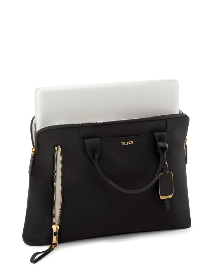 Tumi VOYAGEUR Benin Laptop Carrier BLACK/GOLD 5 Tumi VOYAGEUR Benin Laptop Carrier BLACK/GOLD - Image 3