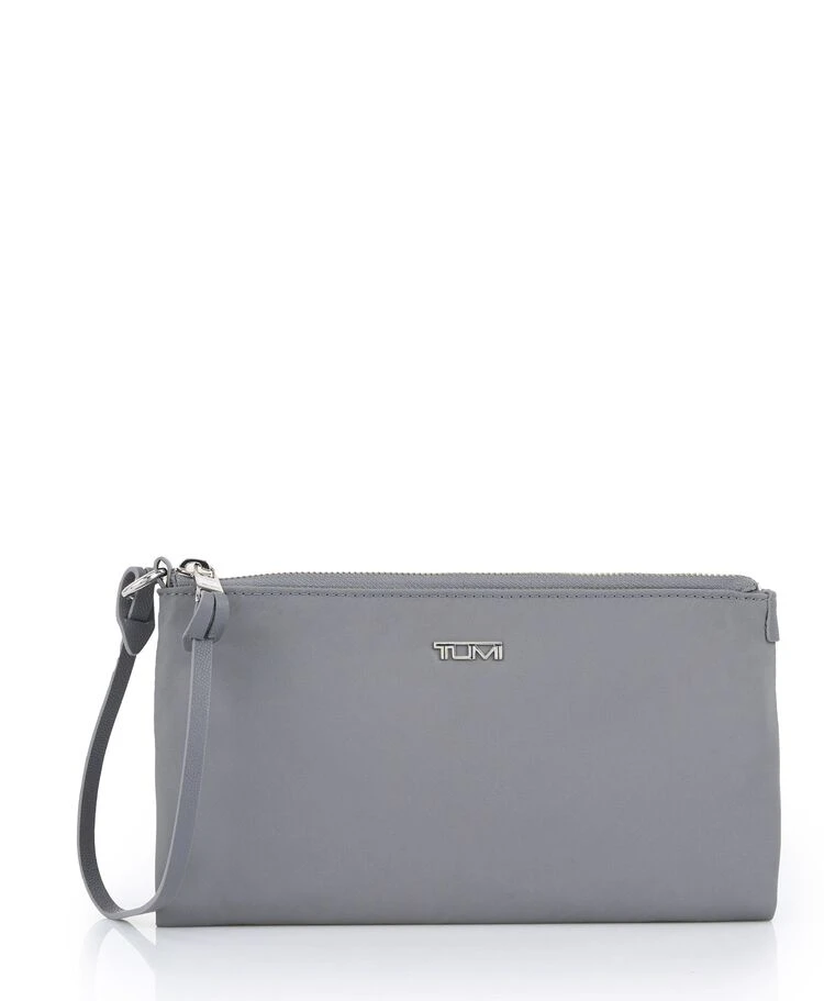 Tumi VOYAGEUR Ankara Wristlet Pouch FOG 3 Tumi VOYAGEUR Ankara Wristlet Pouch FOG