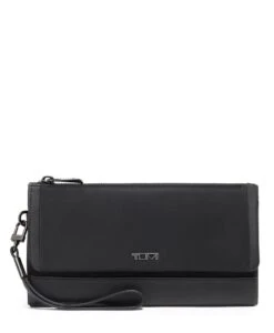 Tumi VOYAGEUR Travel Wallet BLACK/GUNMETAL