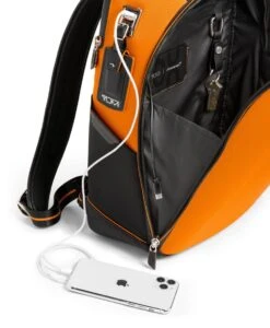 TUMI I MCLAREN Velocity Backpack PAPAYA -Tumi 146863 2344 hi res alt4 5