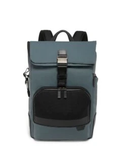 TUMI HARRISON OSBORN ROLL TOP BACKPACK DARK NEVADO GREY