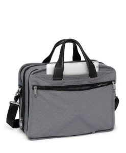 Tumi ALPHA X EXP ORG LAPTOP BRIEF METEOR GREY -Tumi 148626 2918 hi res alt4 5