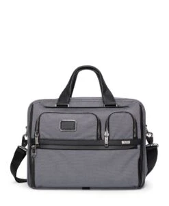 Tumi ALPHA X EXP ORG LAPTOP BRIEF METEOR GREY
